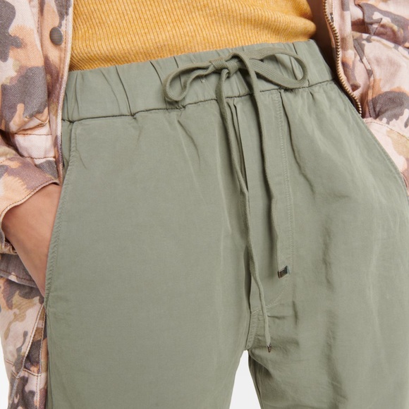 Citizens of Humanity Pony Cotton and Flax Drawstring Pants, Nova Green - Picture 6 of 11